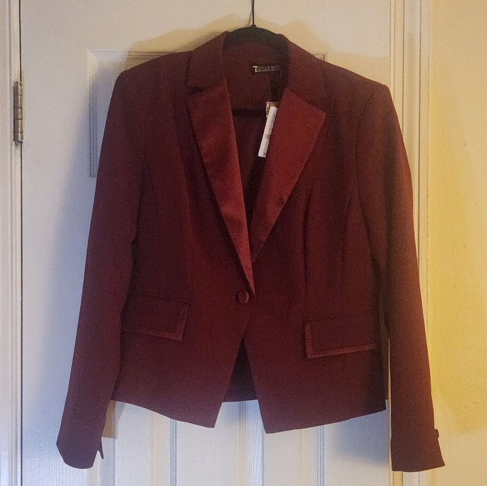 Burgundy blazer